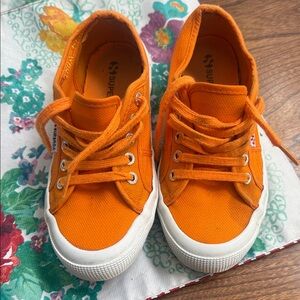 Superga Women’s Orange Canvas Sneakers